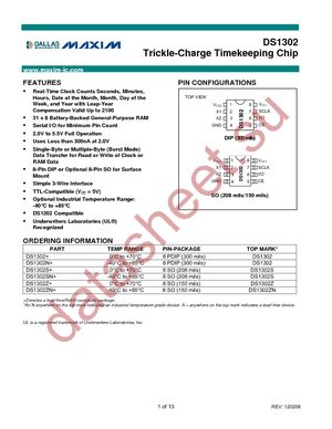 DS1302 datasheet  